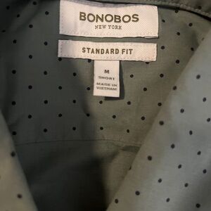 Bonobos Olive Casual Shirt